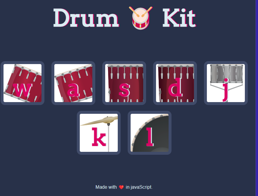 Screenshot of the Drum Kit.